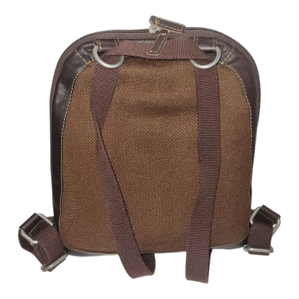 Jack Georges VOYAGER SMALL CONVERTIBLE BACKPACK/CROSSBODY Brown